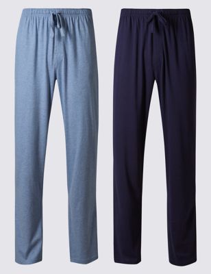 2 Pack Jersey Long Pant Pyjama Bottoms